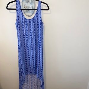 Super comfortable, High low, printed, maxi dress.